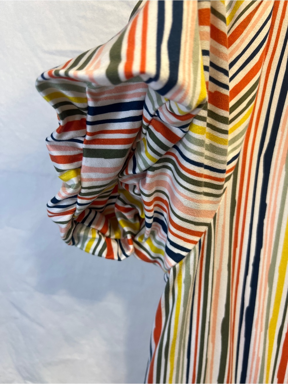Striped Tiered Maxi Dress in Multi-Color XL - Picture 5 of 8